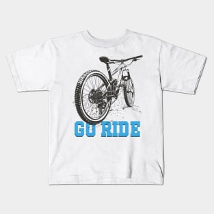 Go Ride - Mountain biking Kids T-Shirt